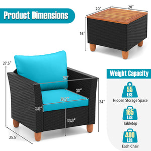 The heavy-duty steel frame adds sturdiness to the sofa set <br>Premium rattan is breathable and can serve for a long time <br>Soft sponge cushions will provide you excellent comfort <br>Cover with the zipper of the cushion is convenient to be washed <br>W