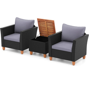 The heavy-duty steel frame adds sturdiness to the sofa set <br>Premium rattan is breathable and can serve for a long time <br>Soft sponge cushions will provide you excellent comfort <br>Cover with the zipper of the cushion is convenient to be washed <br>W