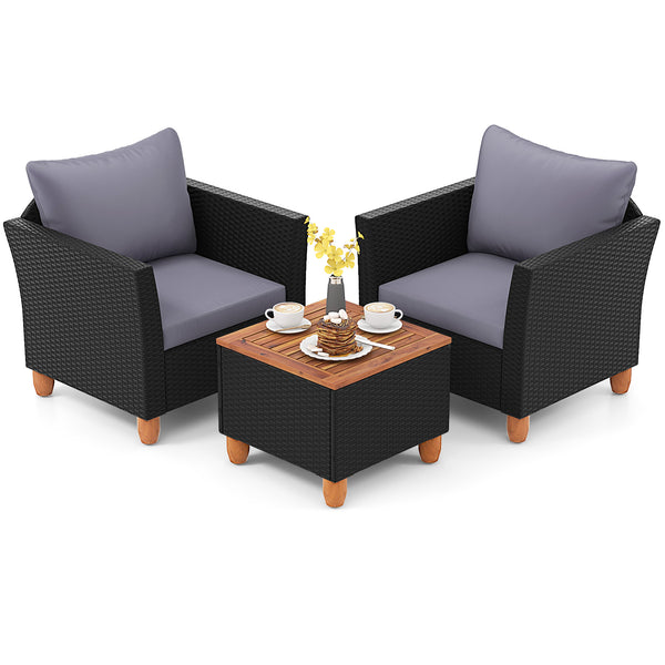 The heavy-duty steel frame adds sturdiness to the sofa set <br>Premium rattan is breathable and can serve for a long time <br>Soft sponge cushions will provide you excellent comfort <br>Cover with the zipper of the cushion is convenient to be washed <br>W
