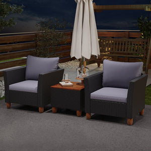 The heavy-duty steel frame adds sturdiness to the sofa set <br>Premium rattan is breathable and can serve for a long time <br>Soft sponge cushions will provide you excellent comfort <br>Cover with the zipper of the cushion is convenient to be washed <br>W