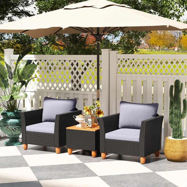 The heavy-duty steel frame adds sturdiness to the sofa set <br>Premium rattan is breathable and can serve for a long time <br>Soft sponge cushions will provide you excellent comfort <br>Cover with the zipper of the cushion is convenient to be washed <br>W