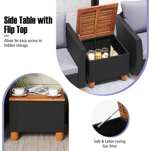 The heavy-duty steel frame adds sturdiness to the sofa set <br>Premium rattan is breathable and can serve for a long time <br>Soft sponge cushions will provide you excellent comfort <br>Cover with the zipper of the cushion is convenient to be washed <br>W