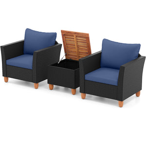 The heavy-duty steel frame adds sturdiness to the sofa set <br>Premium rattan is breathable and can serve for a long time <br>Soft sponge cushions will provide you excellent comfort <br>Cover with the zipper of the cushion is convenient to be washed <br>W