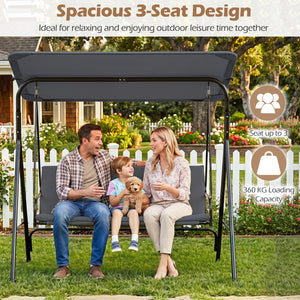 The heavy-duty metal frame ensures 800 lbs/360 kg loading capacity<br>A powder-coated finish helps resist wear in outdoor conditions<br>Non-slip foot pads reduce shifting during gentle swinging motion<br>Strong spring hooks support smooth movement with re