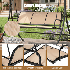 Spacious design can seat up to 3 persons at the same time<br>Adjustable canopy offers optimal sunshade throughout the day<br>Easy to adjust the angle of the canopy using the knob<br>Premium polyester canopy that is sun-proof and waterproof<br>Comfortable 