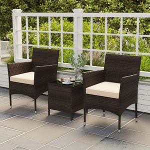 Well-woven rattan surface for elegance and durability<br>Comes with seat cushions for more comfort<br>Ergonomic seat makes you more relaxed<br>Heavy-duty metal frame offers high-strength support<br>Zippered design for simple maintenance<br>Square coffee t