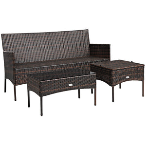 Sturdy steel frame ensures strong weight capacity <br>Premium rattan with all-weather resistance for long-time use <br>Cozy seat with high backrest and soft armrest offers comfort <br>High density cushion with removable cover makes maintenance easier <br>