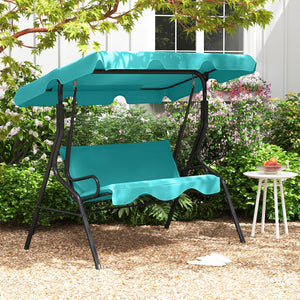 Brand new and high quality<br>Providing three comfortable seats<br>With a waterproof top canopy  protecting you from ultraviolet ray and drizzle<br>Black steel frame  durable and sturdy<br>Add comfort With seat and back cushion<br>Assembly needed and hard