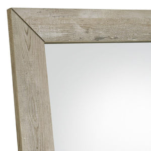 Cadence - Tempered Glass Full Length Mirror - Gray Washed Oak