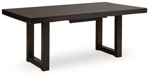Neymorton - Dark Grayish Brown - 7 Pc. - Rectangular Extension Table
