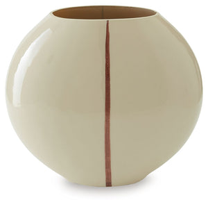  bringing a modern flair to the otherwise timeless form. The vase serves as a sculptural accent on its own