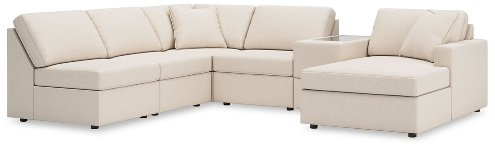 Looking cool and contemporary is great. But when it comes down to it, youâ€™re all about low-maintenance lounging. With the performance fabric on this sectional with chaise, cleaning spills is a breeze. Its customizable modular design caters to your ever-