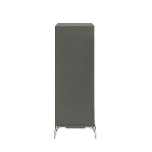  this nightstand promises durability and a touch of elegance. The slate gray finis