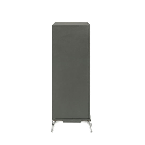  this nightstand promises durability and a touch of elegance. The slate gray finis