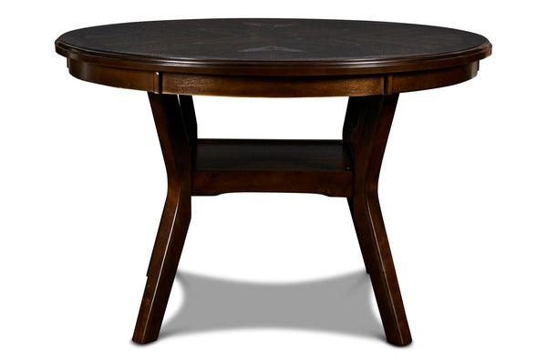 Gia - 5 Piece Round Dining Set - Cherry