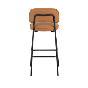 Blythe - Vegan Leather Bar Chair (Set of 2) - Orange