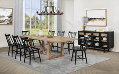 Extension dining table expands up to 106 inches for flexible seating options<h4><b>Middleton - 106" Extension Leaf Dining Table - Natural Brown</b></h4> <table width="100%"><colgroup><col style="width: 30%"> <col style="width: 70%"> </colgroup> <tbody> <t