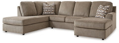 Complete your at-home retreat with this casually chic sectional with chaise. The luxe herringbone chenille upholstery is indulgently plush to the touch. With its clean-lined construction, this sectional seamlessly pairs with contemporary aesthetics, makin