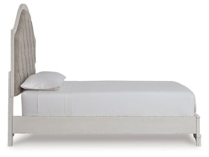 Blendon - Rustic Brown - Queen Upholstered Panel Bed