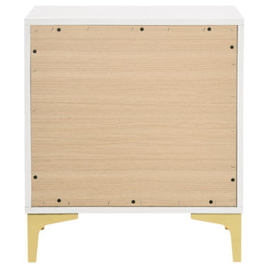 white finish elevate its sophisticated nature. Fastened to 