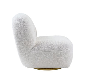 Yedaid - Accent Chair - White Teddy Sherpa