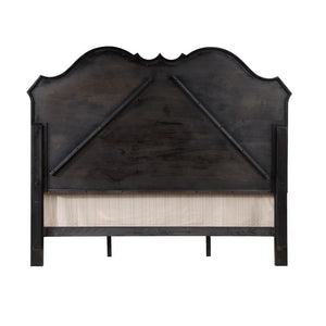 Chelmsford - Eastern King Bed - Beige & Antique Black