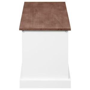 Alma - 3-Drawer Storage Bench - Weathered Brown And White
