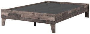 Neilsville - Multi Gray - Full Platform Bed
