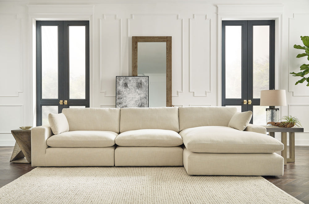 Down with uptown style. This sectional goes to town with a high-design aesthetic, sleek sophistication and sumptuous comfort that are temptingly affordable. Wide track arms, softened by plush side pillows, offer a welcoming look and feel, while back pillo