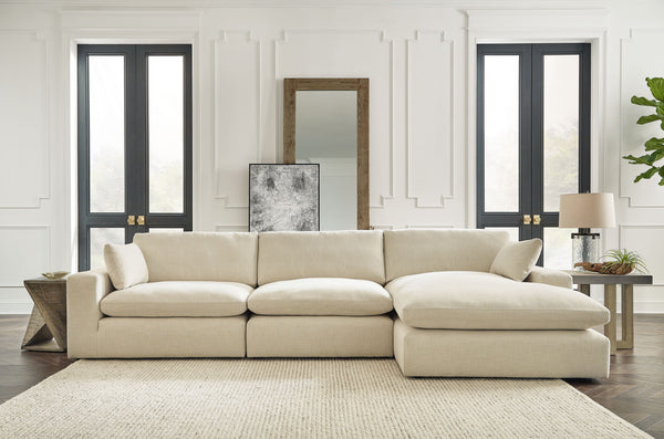 Down with uptown style. This sectional goes to town with a high-design aesthetic, sleek sophistication and sumptuous comfort that are temptingly affordable. Wide track arms, softened by plush side pillows, offer a welcoming look and feel, while back pillo
