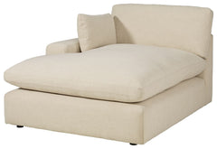 This left-arm facing corner chaise is made with polyester upholstery. Fully finished on all sides, it pairs with other items in the series to make a modular sectional.<br><br><b>Additional Dimensions</b><br><ul><li>Arm height: 25-"</li><li>Seat depth: 54-