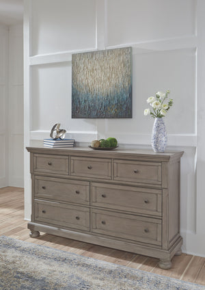  silvertone patina hardware and bun feetâ€”are so easy to love. A burnished light gray finish elevates the look with modern sens