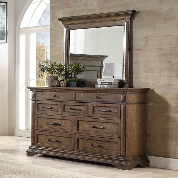 Mar Vista - Dresser & Mirror - Walnut
