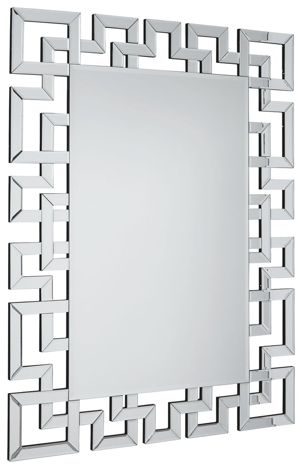  this alluring mirror is on the cutting edge of cool.<br><br><b>Additional Dimensions</b><br><ul><li>Inner mirror: 0-"<