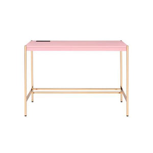 Midriaks - Writing Desk - Pink & Gold Finish