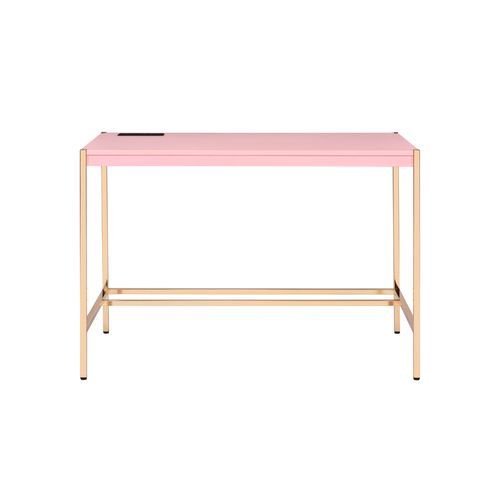 Midriaks - Writing Desk - Pink & Gold Finish