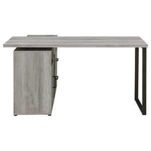 Hertford - L-Shape Computer Desk - Gray Driftwood