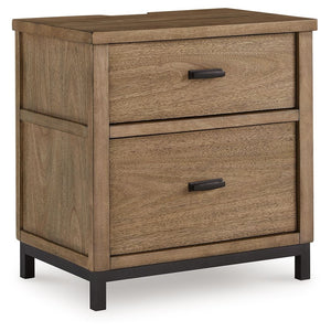 Sleek in its simplicity, this nightstand takes a relaxed approach to refinement. Its mixed-material design brings a trendy urban-chic feel to your bedtime routines, while functional features keep your bedroom clutter-free. Clothes and linens are easily tu