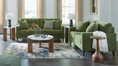 Feed your mid-century modern nostalgiaâ€”with a contemporary twist. A vibrant trend-right hue and comfy feel make this sofa and loveseat set perfect for lounging solo or with friends and family. Its linear profile adds plenty of fresh style, and the taper