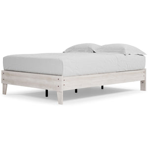 Shawburn - Whitewash - Full Platform Bed