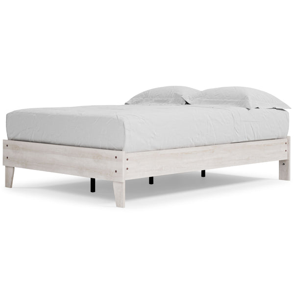 Shawburn - Whitewash - Full Platform Bed