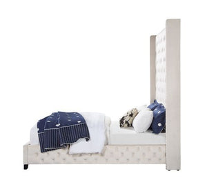  wingback headboard makes your bed the centerpiece of your bedroom. The upholstered headboard and rails are the perfect backdrop for bedding 