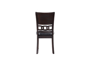 Gia - Dining Chairs (Set of 2) - Ebony - Faux Leather