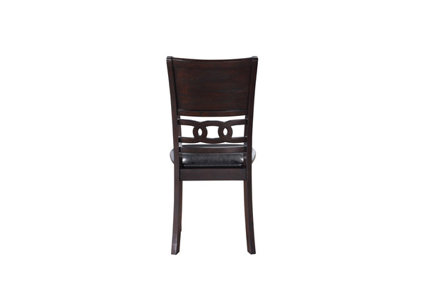 Gia - Dining Chairs (Set of 2) - Ebony - Faux Leather
