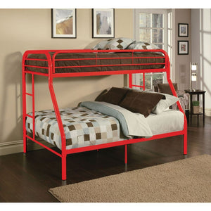Tritan - Twin Over Full Bunk Bed - Red