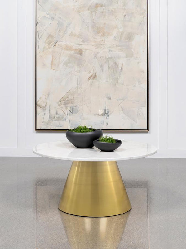  sophisticated focal point in any living room. Crafted from genuine marble