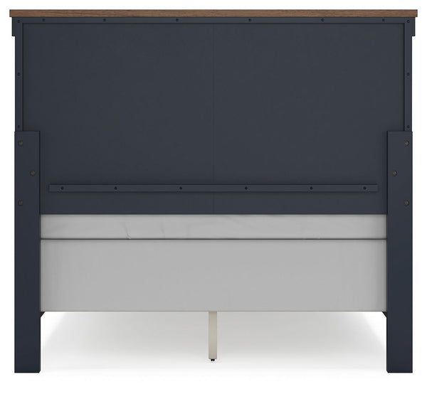 Landocken - Brown / Blue - Full Panel Bed