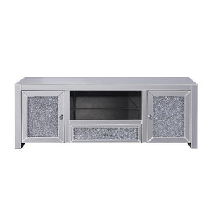  this brilliant rectangular accent piece showcases a distinctive style for an intriguing look. The unique piece has fully mirrored base and top and fronts fi