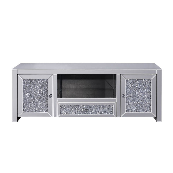  this brilliant rectangular accent piece showcases a distinctive style for an intriguing look. The unique piece has fully mirrored base and top and fronts fi