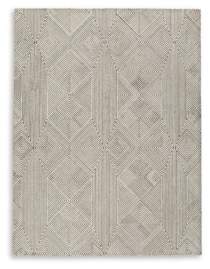 Bring cozy, casual charm to your home. With its hand-tufted geometric pattern, rich texture and captivating two-tone colorway, this area rug brings a modern appeal to every interior.<br/><br/><b>Product Features</b><ul><li>Made of wool and polyester</li><